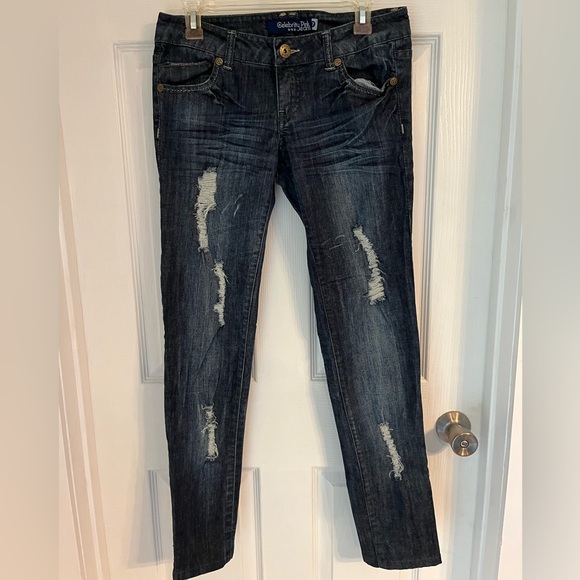 Celebrity Pink Denim - Celebrity Pink Blue Skinny Jeans Distressed